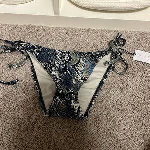 shade & shore bathing suit bottoms snake skin